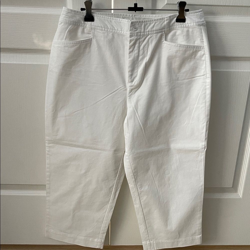 Christopher & Banks Elegant White Trousers